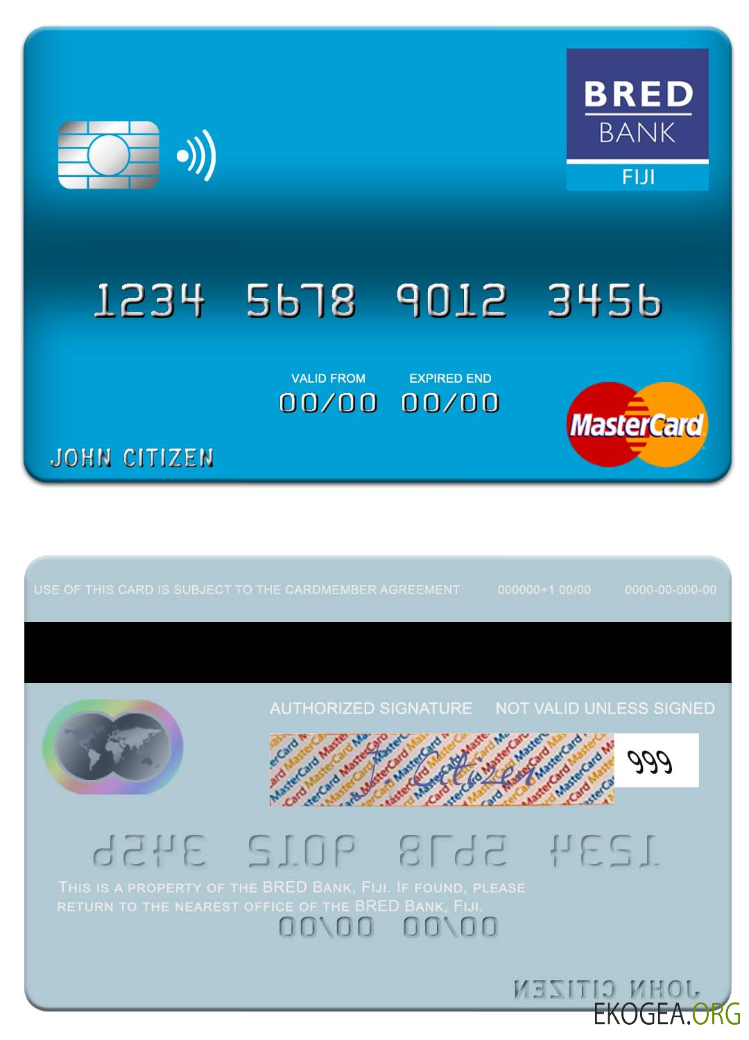 Fidji BRED Bank mastercard